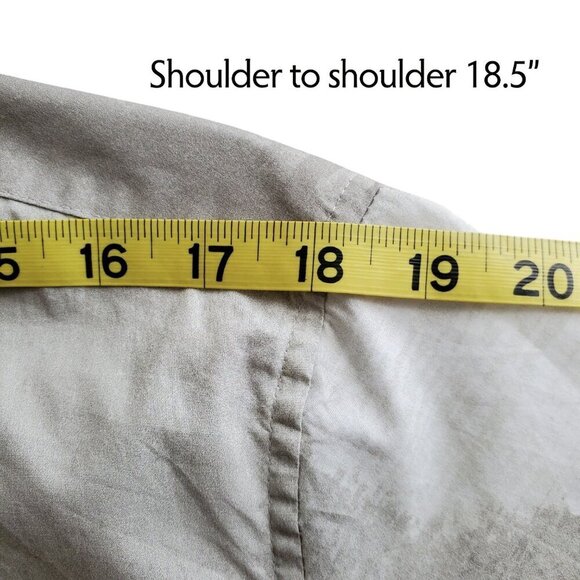 ALFANI All Cotton Painted Blocks Regular-Fit Stretch Printed Button-Down Shirt M - Picture 10 of 13